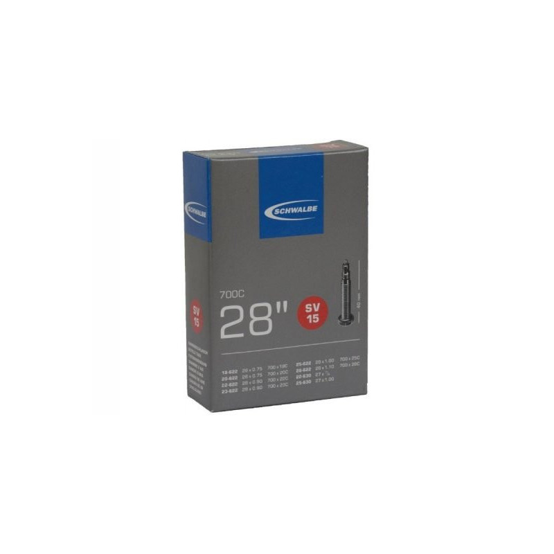 Schwalbe Inner Tube SV15  700 x 18-28c Presta