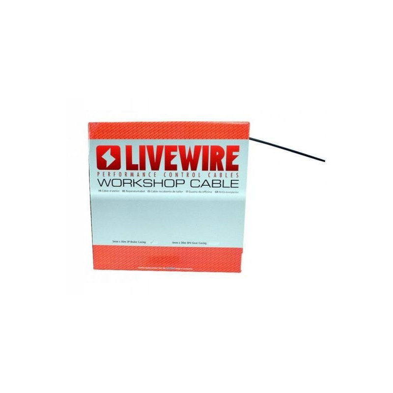 Livewire Outer Brake Cable 5mm x 30m 2P Workshop Box
