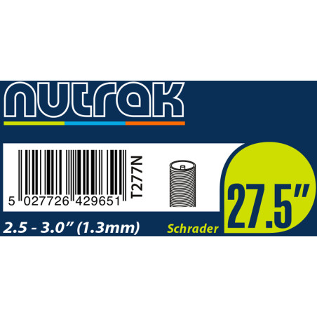 Nutrak Inner Tube 27.5 x 2.5-3.0 (650B) Schrader