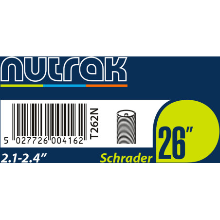 Nutrak Inner Tube 26 x 2.1-2.4 Schrader
