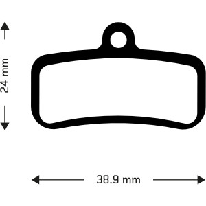 Aztec Sintered Disc Brake Pads for Shimano Saint M810 / M820 / Zee M640