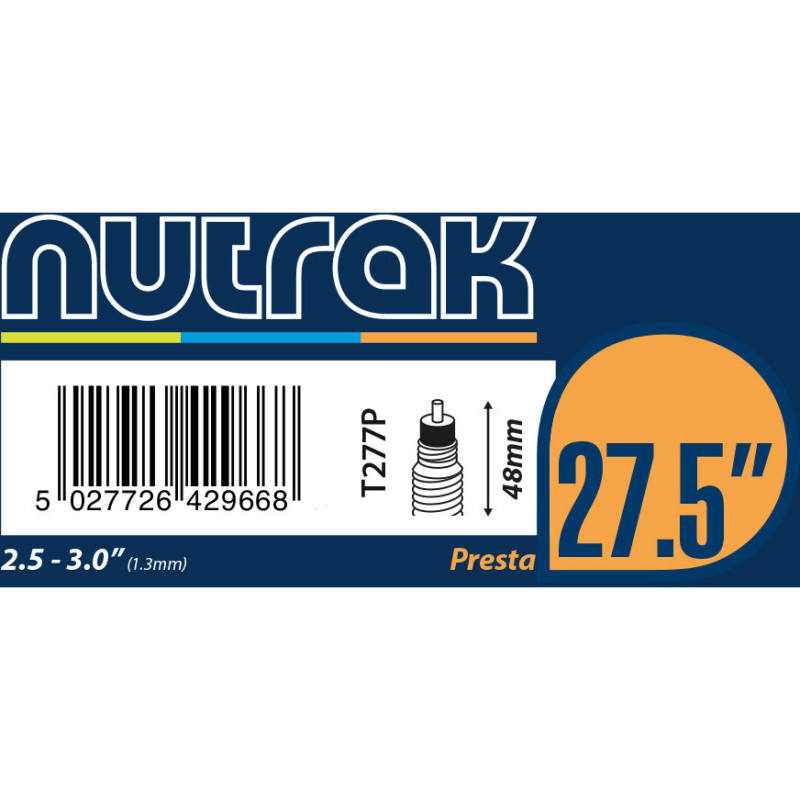 Nutrak Inner Tube 27.5 x 2.5-3.0 (650B) Presta