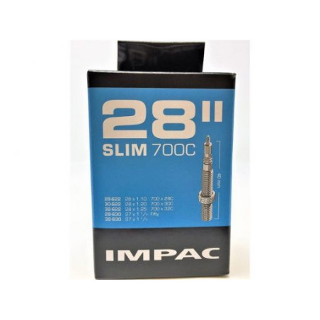 Impac Inner Tube Slim 700 x 28-32c 27 x 1 1/4 PV