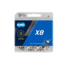 KMC x8 Chain 8 Speed Silver/Grey 114L