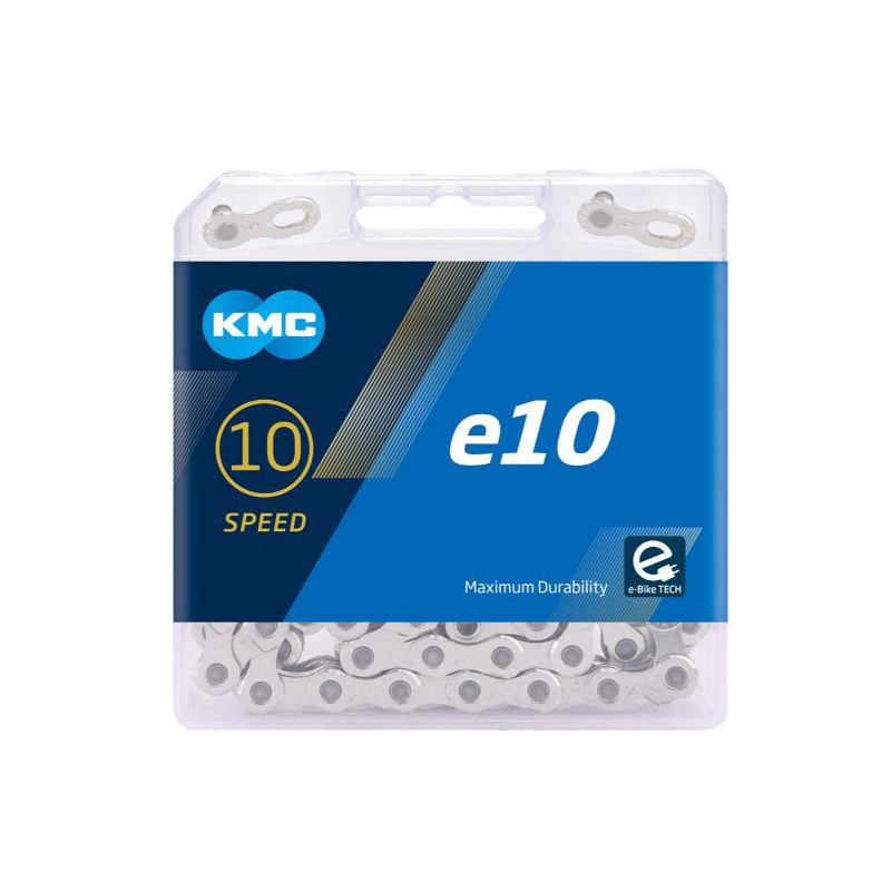 KMC e10 E-Bike Chain 10 Speed Silver 122L