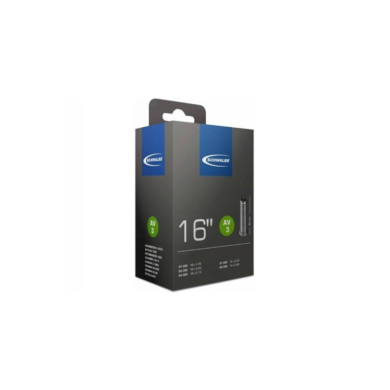 Schwalbe Inner Tube AV3 16 x 1.75-2.40 Schrader